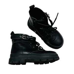 H&M Black Kids Boots‎ with Buckle
